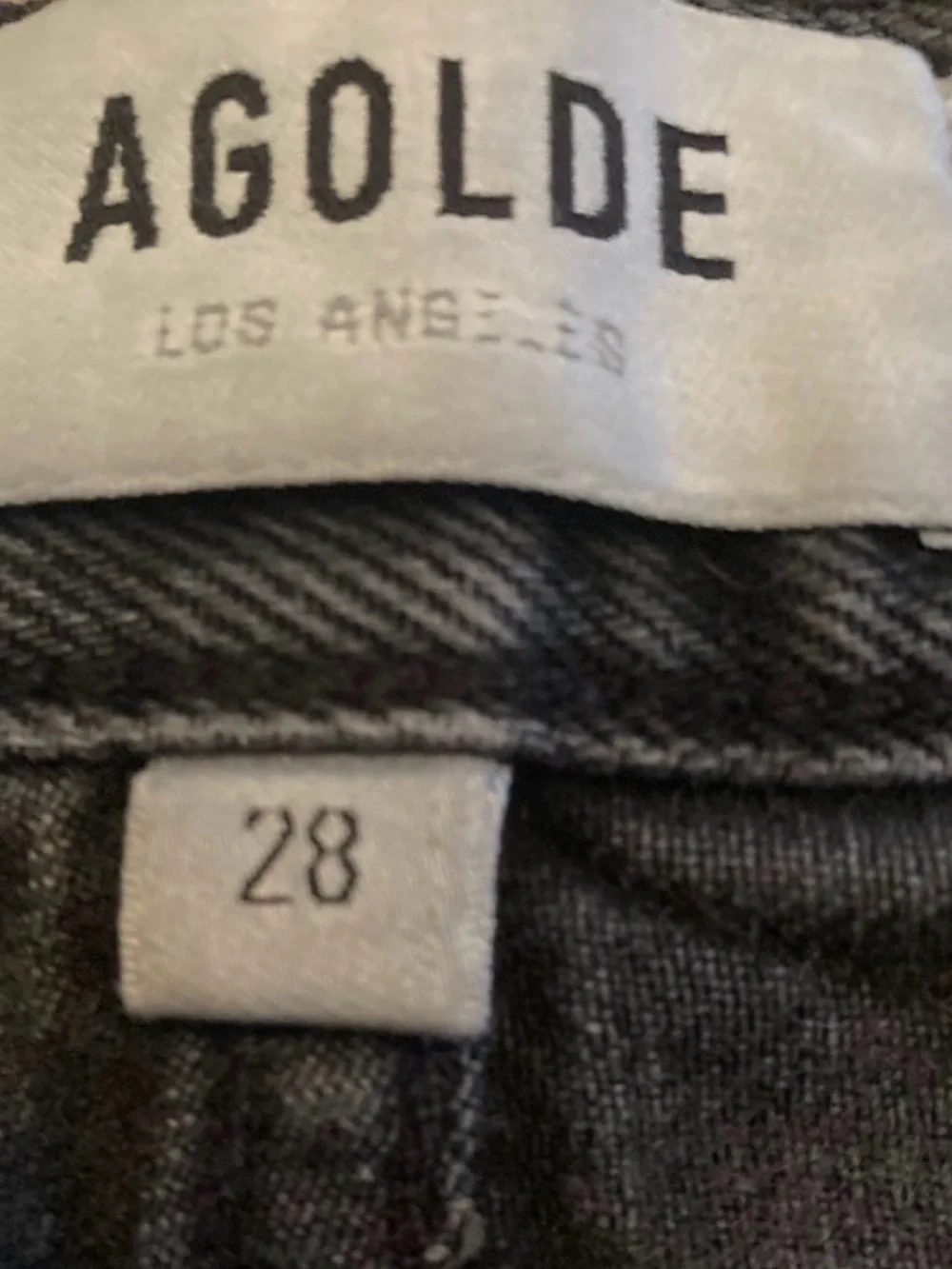 Agolde Pinch waist Black Denim Shorts - Picture 6 of 9